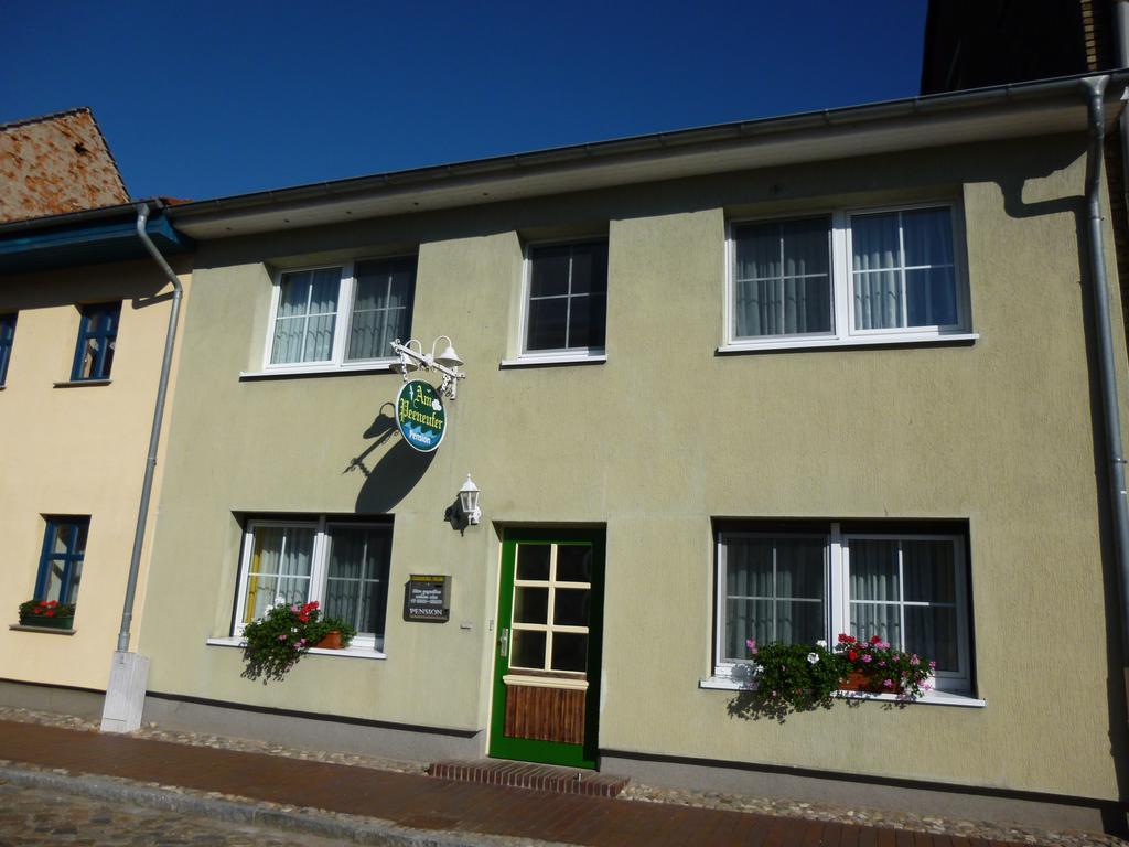 Pension Am Peeneufer Ug Wolgast Esterno foto